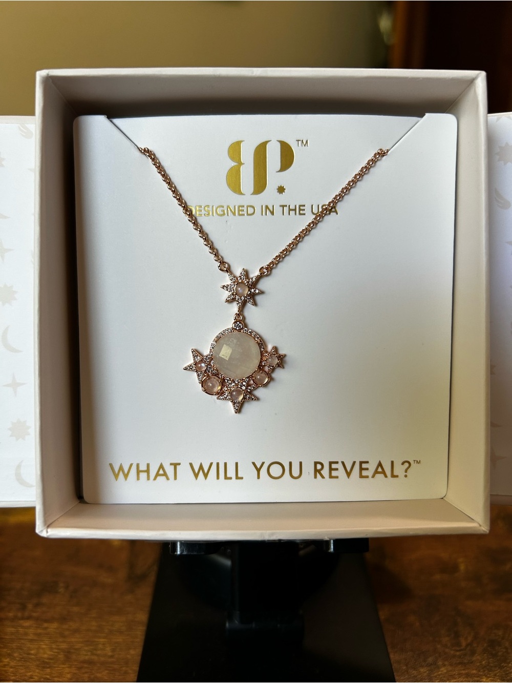 Bomb Party Halo “Threads of Devotion” Rose Gold Necklace